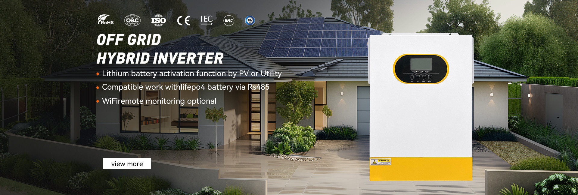 qualité Outre de l'inverseur solaire hybride de grille usine