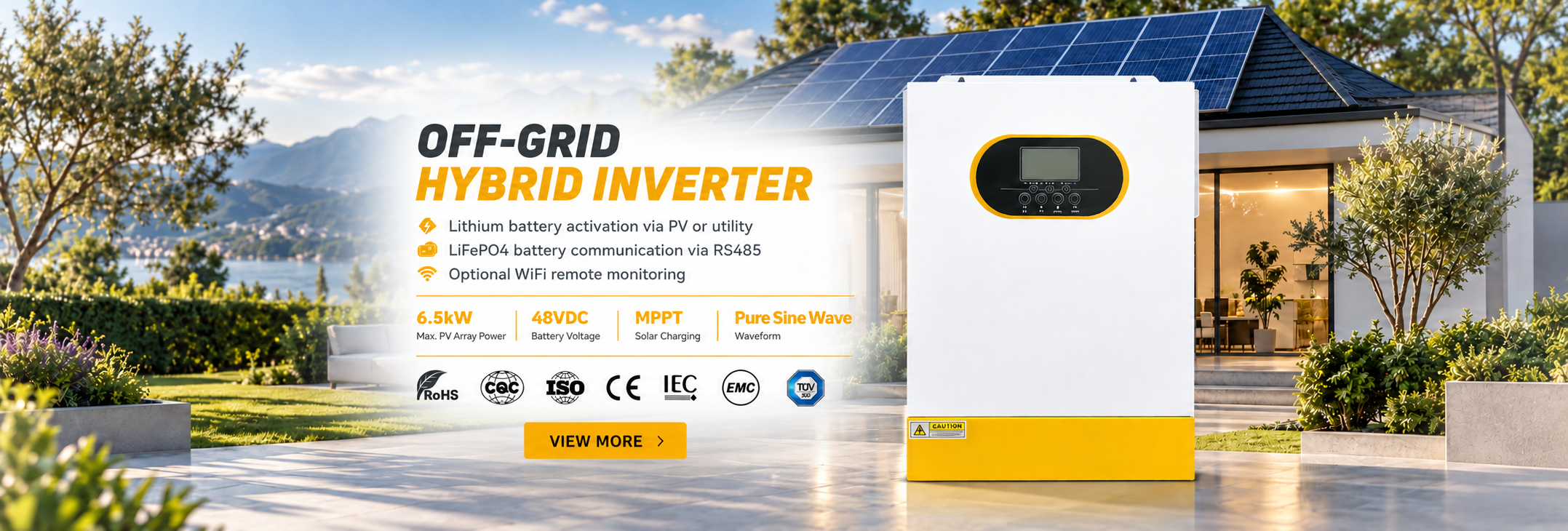 Qualité Outre de l'inverseur solaire hybride de grille Usine