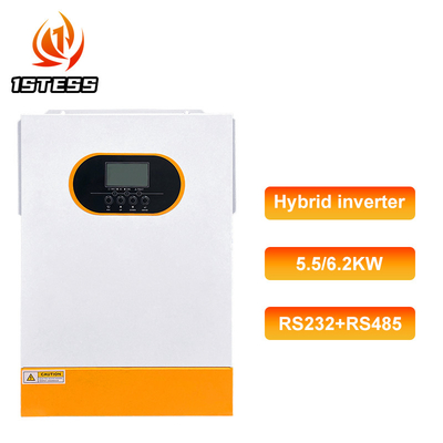 MPPT hors réseau Inverseur hybride de 6,2 kW pour système solaire 48V Fréquence 50Hz/60Hz