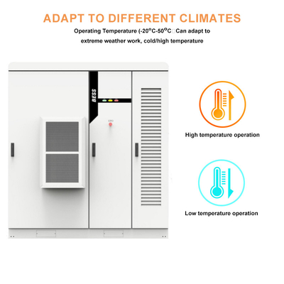 100 kWh et 215 kWh de stockage d'énergie centrale solaire commerciale et industrielle