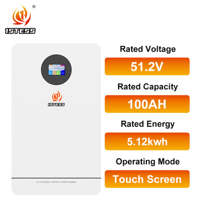 51.2V batterie de stockage d'énergie à domicile 100Ah 5.12kwh Système de stockage d'énergie