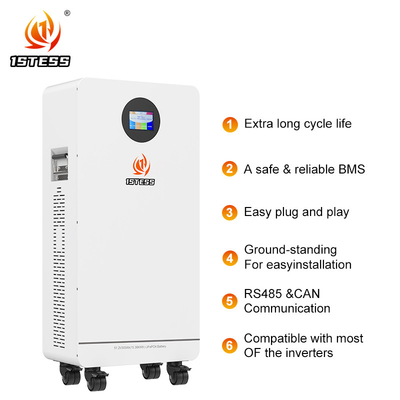 15.36kwh 51.2V 300Ah LiFePO4 batterie au lithium Résidentiel système de stockage d'énergie par batterie ESS