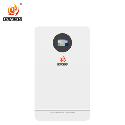 Une nouvelle 25.6.2V 200ah système solaire murale lifepo4 énergie powerwall 5.12kwh batterie au lithium système solaire de stockage à domicile batterie