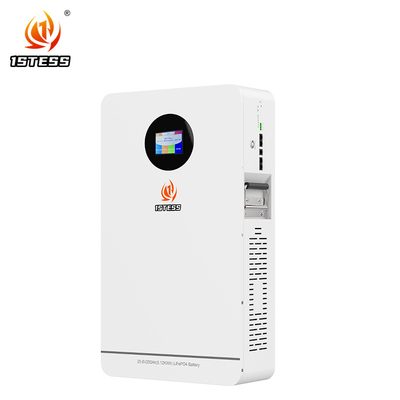 Lifepo4 25,6V batterie solaire Invertisseur hybride d'énergie solaire paroi montée batterie 200Ah 5,12kwh batterie lithium-ion
