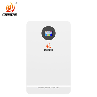 Capacité élevée 200Ah 51.2V 10.24kwh Lifepo4 PowerWall Stockage d'énergie sur mur Batterie au lithium-ion 6000 cycles
