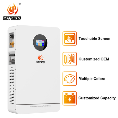 Batterie de stockage d'énergie à domicile de haute capacité de 200 Ah 25.6V 5.12kWh, 6000+ cycles