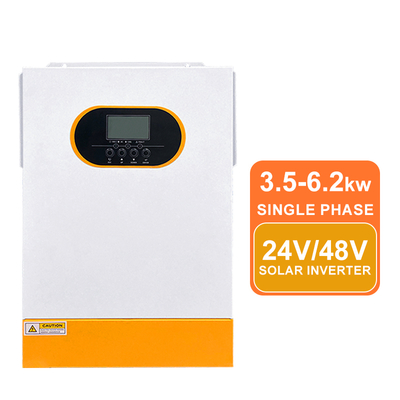 Invertisseur solaire hybride à haute efficacité 24V 3,5kW 48V 5,5kw 6,2kw Invertisseur solaire à onde sinusoïdale pure MPPT chargeur