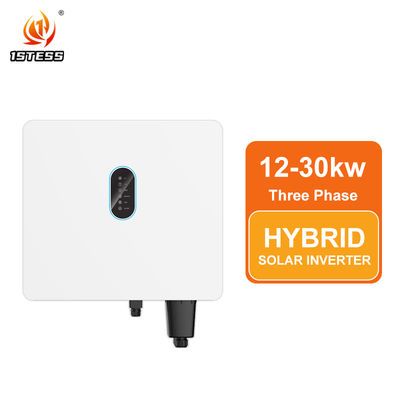 Onduleur solaire hybride triphasé à onde sinusoïdale pure IP66 120V-800V 12kW 15kW 20kW 25kW 30kW avec MPPT pour usage industriel