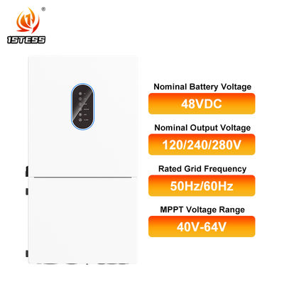 Invertisseur solaire hybride de 48V à phase divisée avec suivi MPPT pour 5kw 6kw 7,6kw 10kw 11,4kw