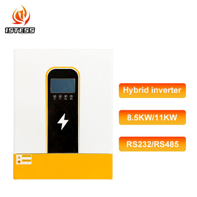 Invertisseur solaire hybride à phase unique de 48 V 8,5 kW 11 kW Pure Sine Wave avec compatibilité avec la batterie RS485 LiFePO4