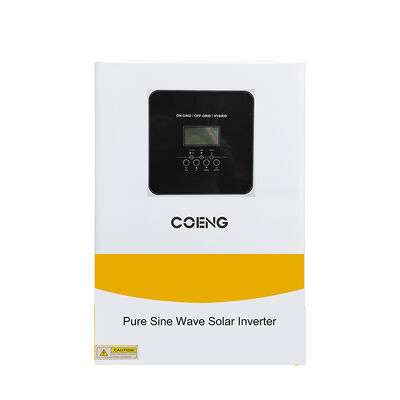 Onduleur solaire hybride 48V 6.2kW monophasé à onde sinusoïdale pure hors réseau, MPPT capable de fonctionner sans batterie