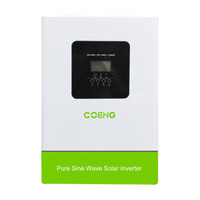Invertisseur solaire hybride 48V 6,2 kW en phase unique Pure Sine Wave Off Grid Invertisseur solaire MPPT optimisé pour les appareils électroménagers et les ordinateurs personnels