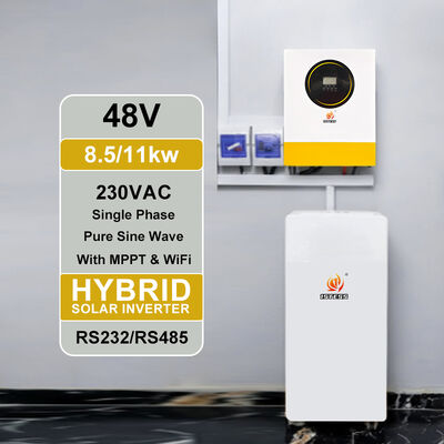 Onduleur solaire MPPT à onde sinusoïdale Pure, batterie 8500W 48V, sans Support de batterie, chargeur 140A