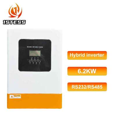 48V 5,5kW hors réseau Inverseur hybride à phase unique Pure Sine Wave MPPT 60-500V Haute tension PV Entrée 500Vdc Max