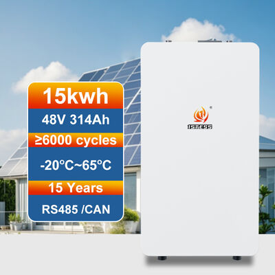 Batterie au lithium montée sur rack de 15 kWh de 48 V pour les systèmes d'onduleurs hybrides hors réseau